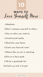10 Ways to Love Yourself More
