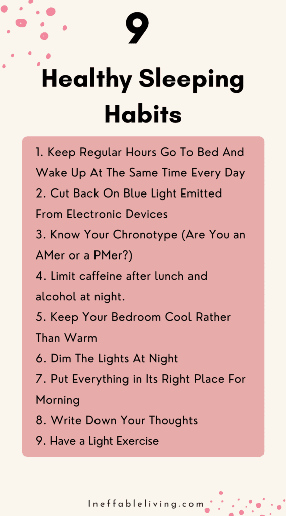 sleeping tips