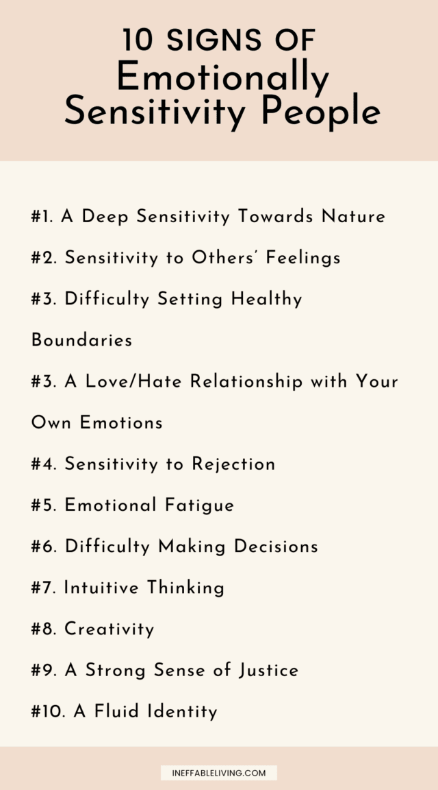 10 Signs Of Emotionally Sensitive People