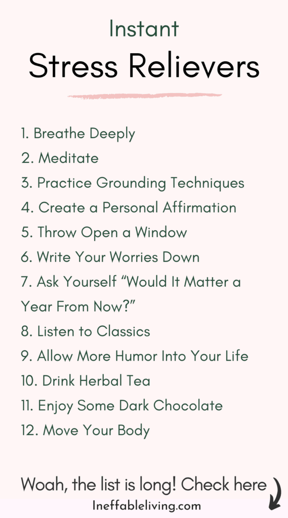instant stress Relievers