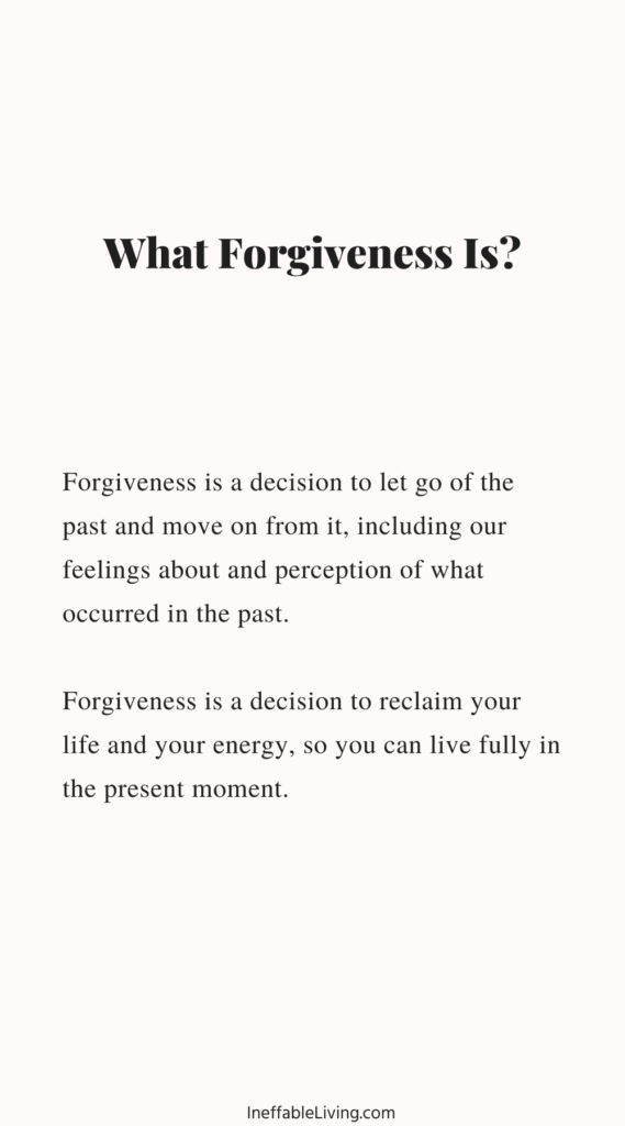 what forgiveness is