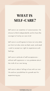 what is self-care