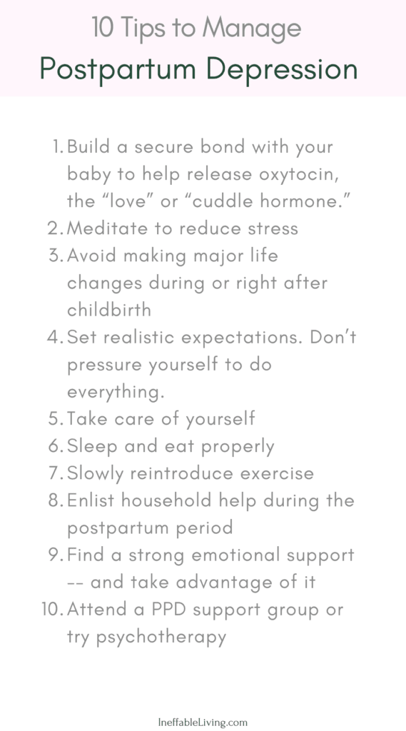 10 Tips To Manage Postpartum Depression 