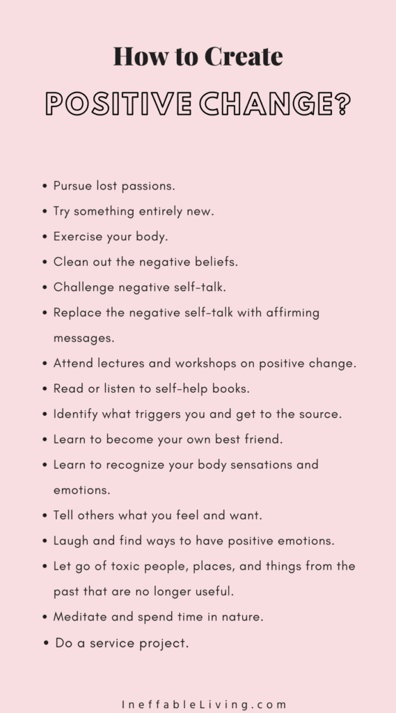 How to Create Positive Change