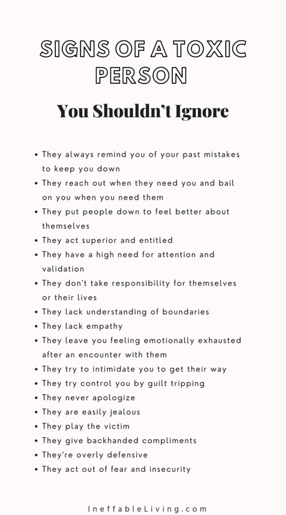 Signs of a Toxic Person You Shouldn’t Ignore Healing From Narcissistic Parents: 7 Practical Strategies to Heal As A Survivor of Narcissistic Parents