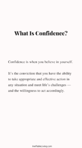 what confidence means