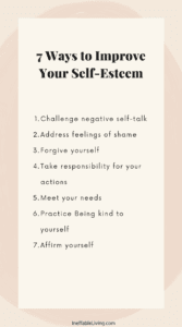 7 ways to improve your self-esteem