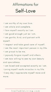 Self-love Affirmations positive