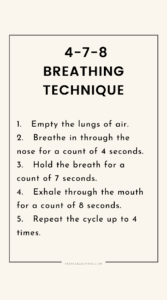 4-7-8 breathing technique