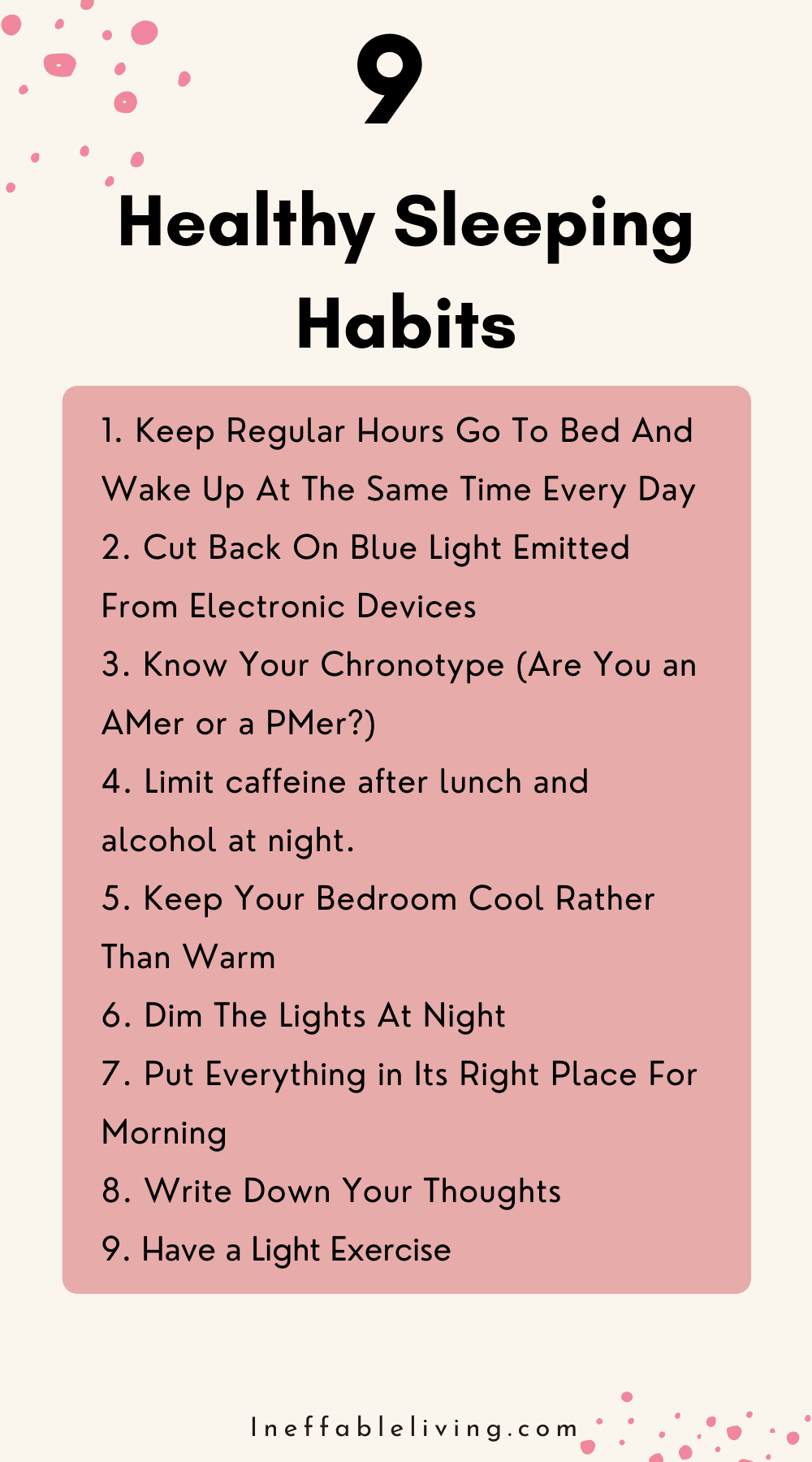 Healthy Sleeping Habits 2 