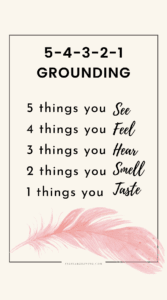 5-4-3-2-1 Grounding exercise