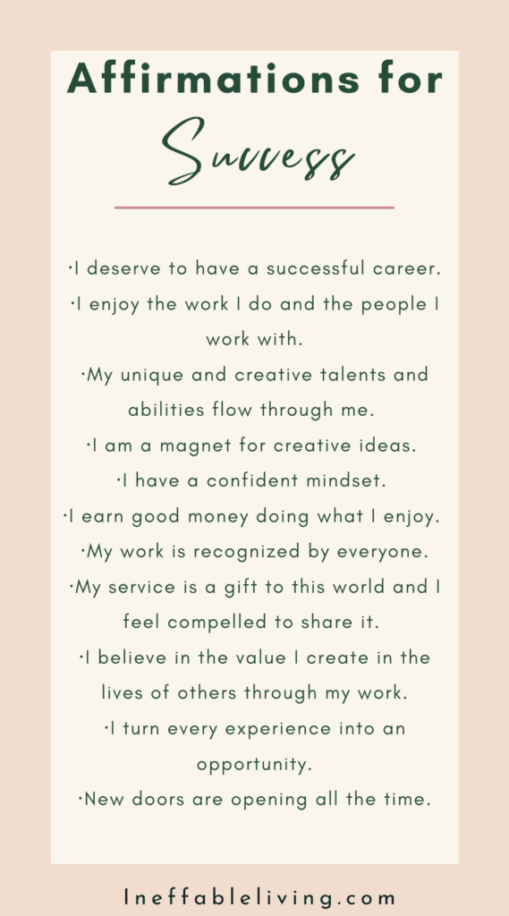 affirmation for success