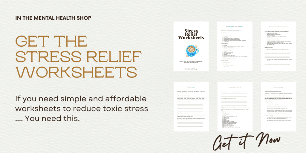 Stress Relief worksheets-min