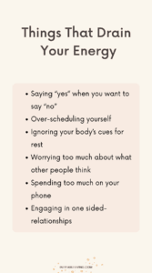 Things That Drain Your Energy