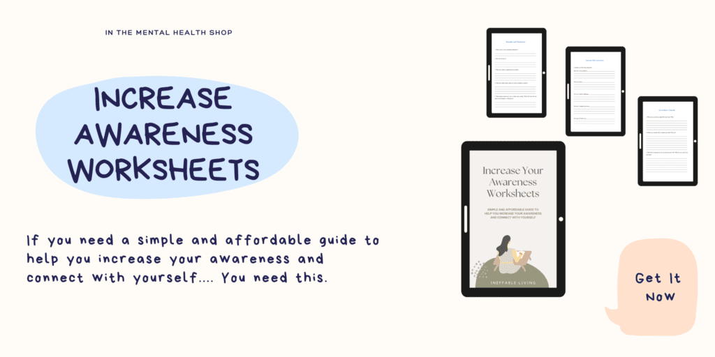 increase awareness worksheet