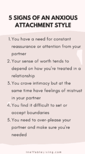 attachment style compatibility 5 Signs of an Anxious Attachment Style