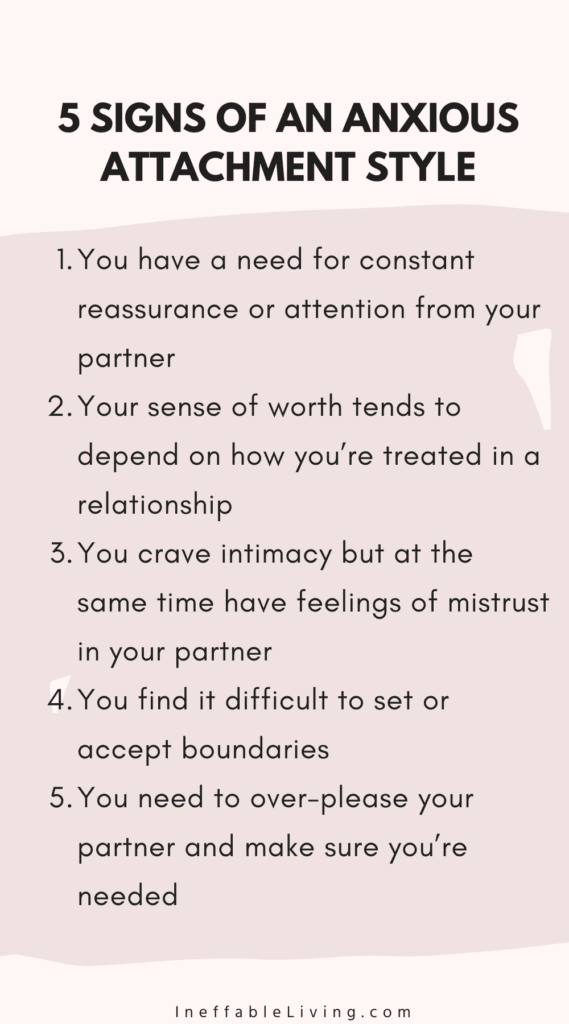 attachment style compatibility  5 Signs of an Anxious Attachment Style