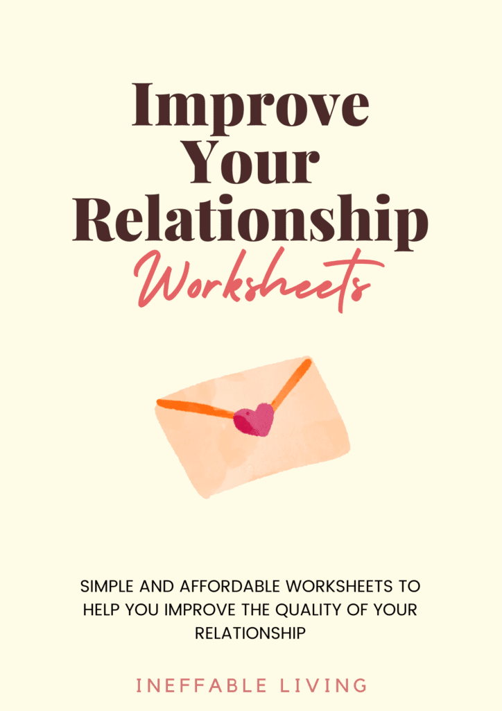 Improve Your Relationship Worksheets