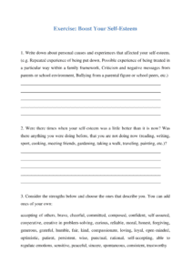 Self-Esteem Worksheets-1
