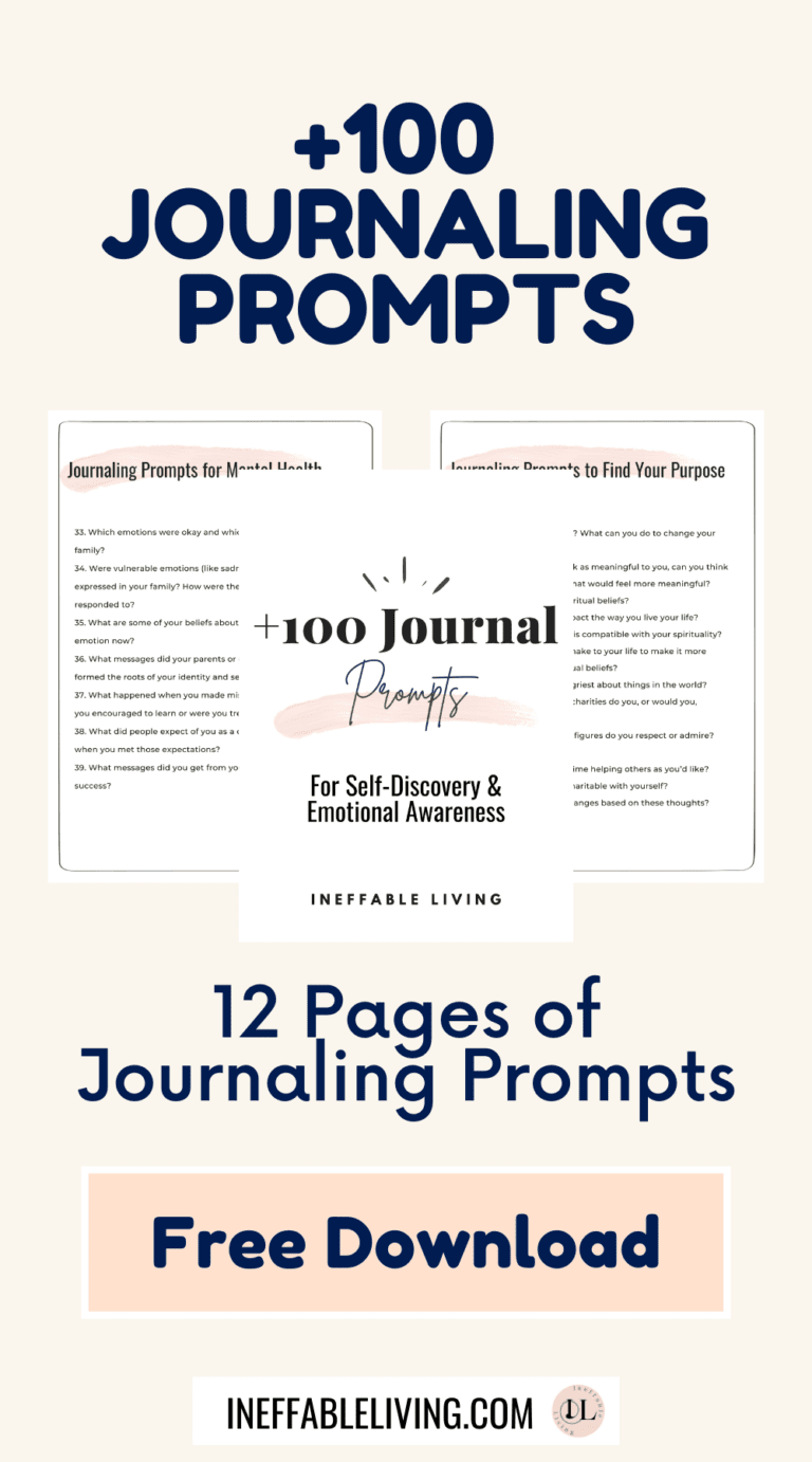 Top +100 Journal Prompts For Self-discovery (+free Pdf Download 