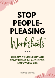 STOP people pleasing Worksheets