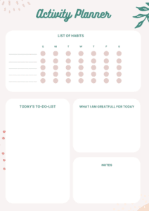 activity planner