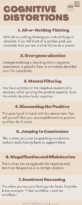 cognitive distortions infographic