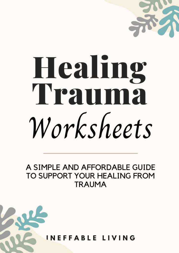 Healing Trauma Worksheets