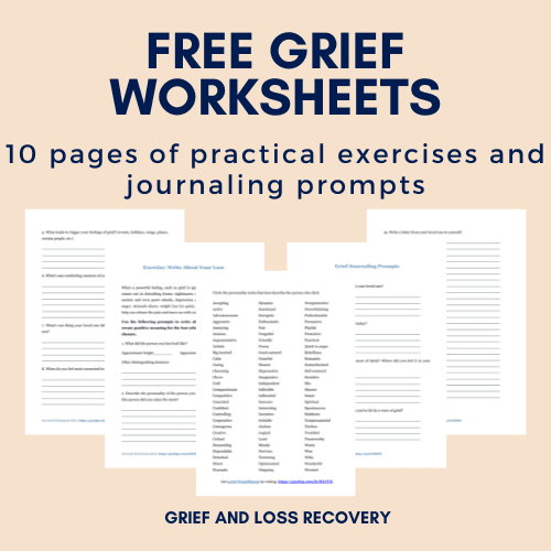 FREE Grief Worksheets