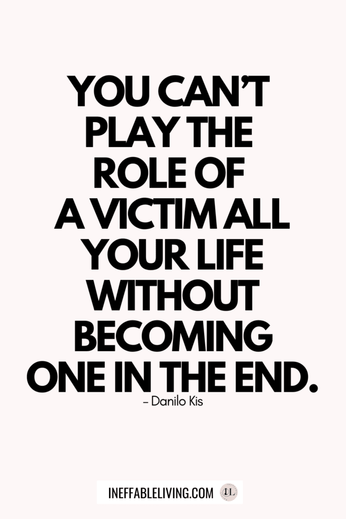 playing the victim quotes