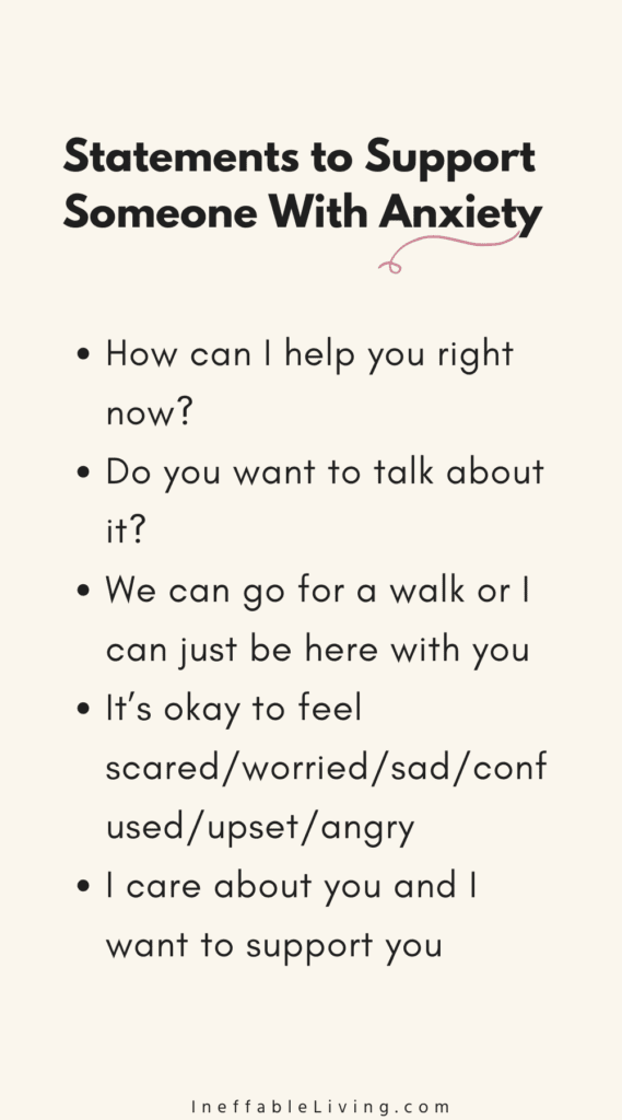 Statements to Support Someone With Anxiety - high functioning anxiety test