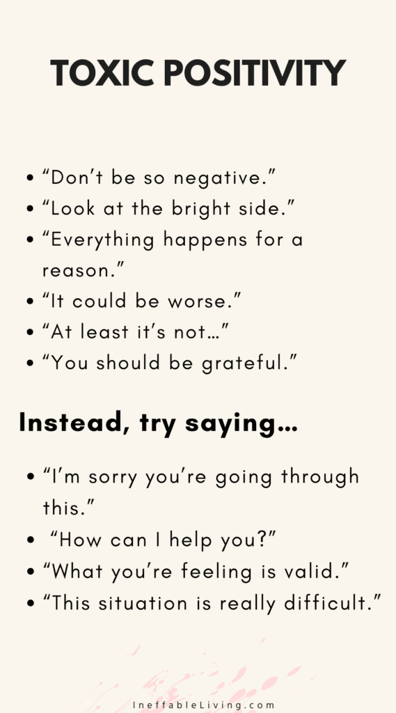 Top 23 Toxic Positivity Quotes (+FREE Validating Statements Worksheet)