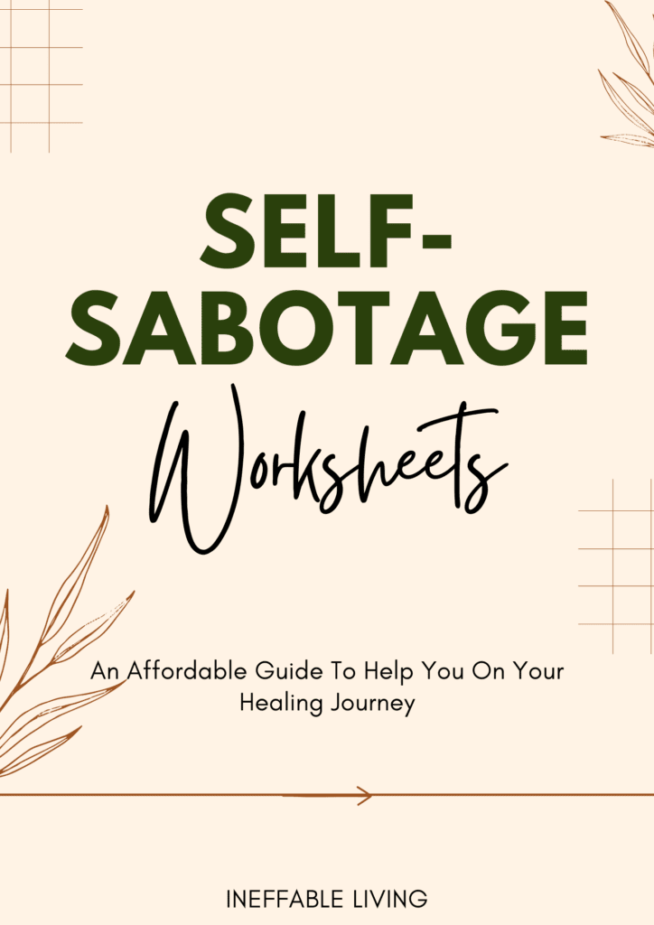Self Sabotage Worksheets
