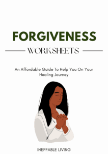 Forgiveness Worksheets