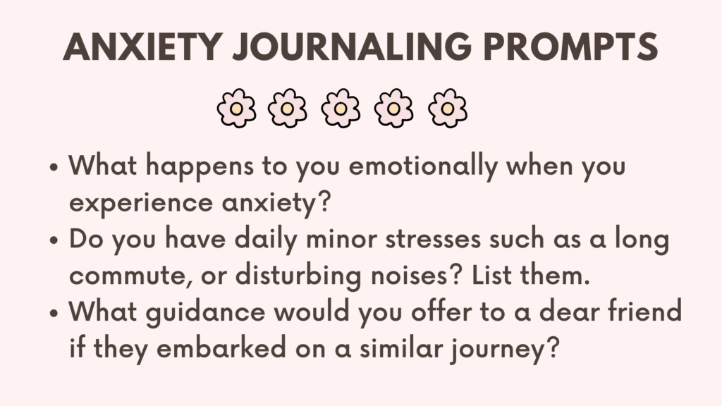 Anxiety Journaling Prompts