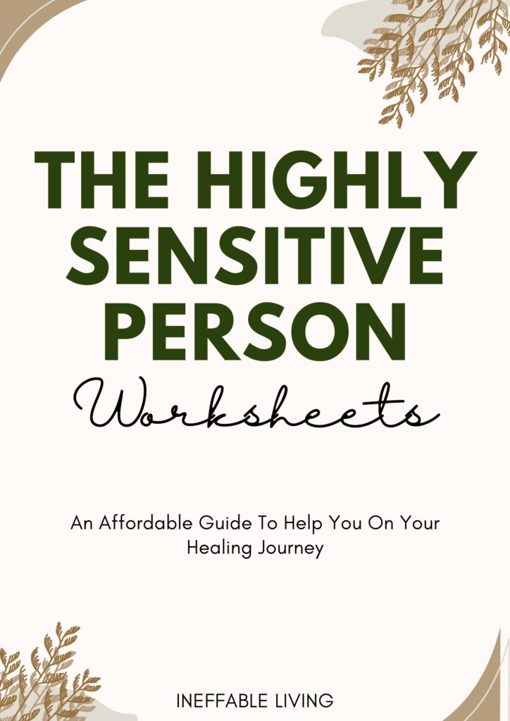 The Highly Sensitive Person Worksheets 
