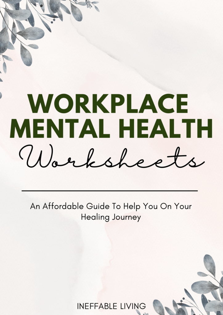 Workplace Mental Health worksheets