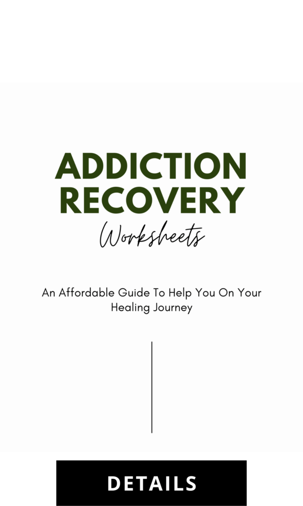 Addiction Recovery Worksheets