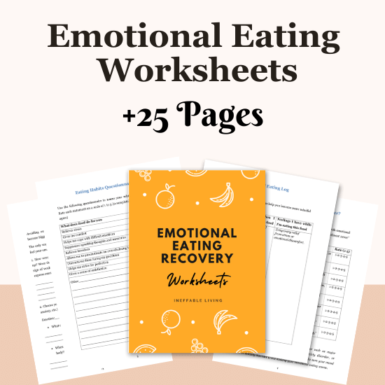 Emotional Eating Recovery Worksheets