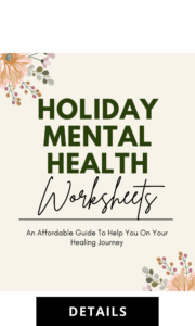 Holiday Mental Health Worksheets
