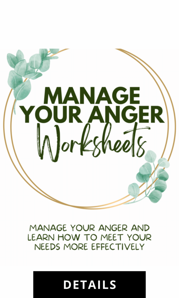 Manage Your Anger Worksheets