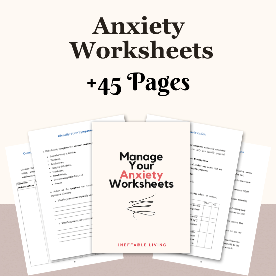 Manage Your Anxiety Worksheets