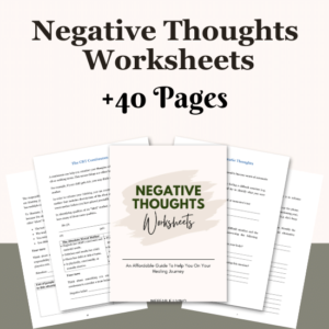 Negative Thoughts Worksheets