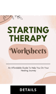 Starting Therapy Worksheets
