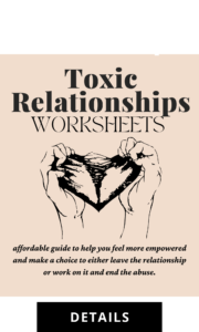 Toxic Relationships Worksheets
