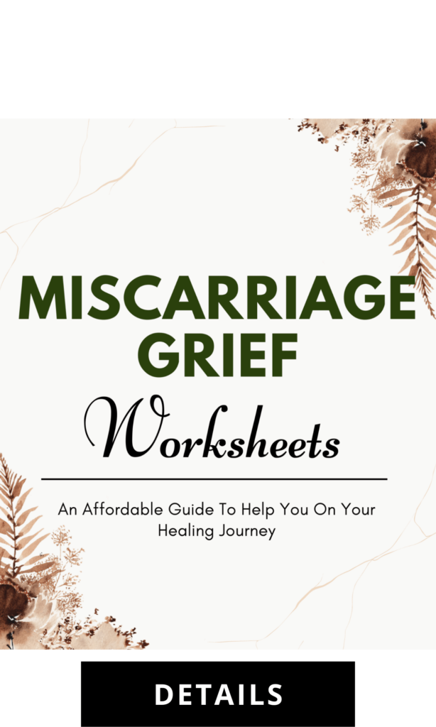 miscarriage grief worksheets