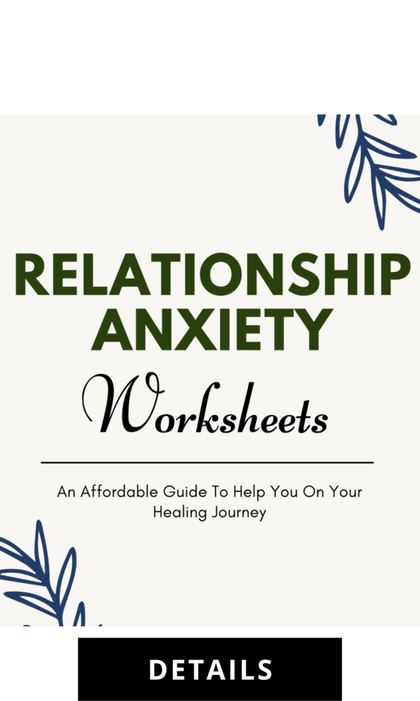 relationship anxiety worksheets