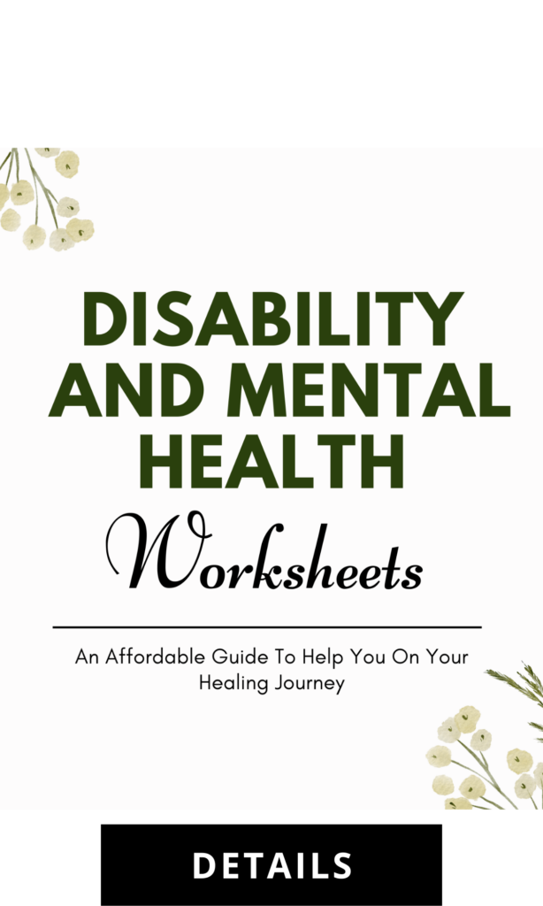 Disability and Mental Health worksheets (3)