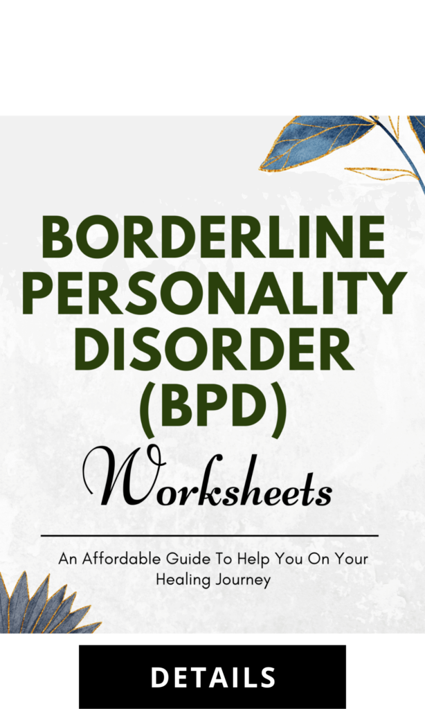 borderline personality disorder bpd worksheets