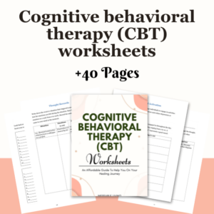 Cognitive behavioural therapy (CBT) worksheets